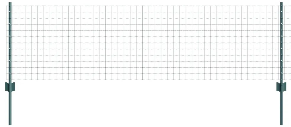 Euro Kerítés Szett 3-as Csomag Zöld Fém, PVC-bevonatú 50 x 0.6 m