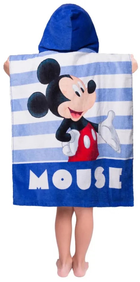 Disney Mickey Stripe strand törölköző poncsó 50x115cm