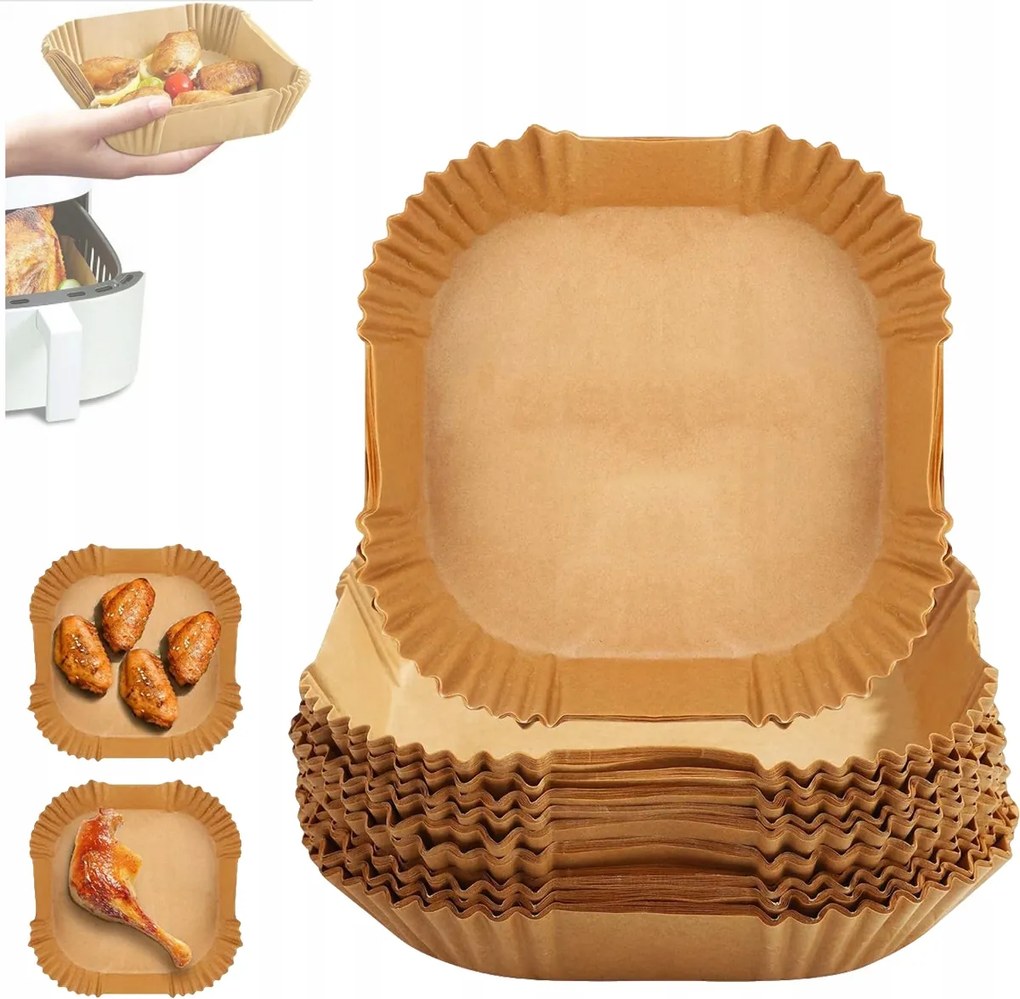 Airfryer Levegős Olajsütő Sütőpapír Szett 300 db 20cm