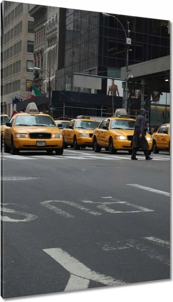 Vászonkép 80x120 New York sárga taxik