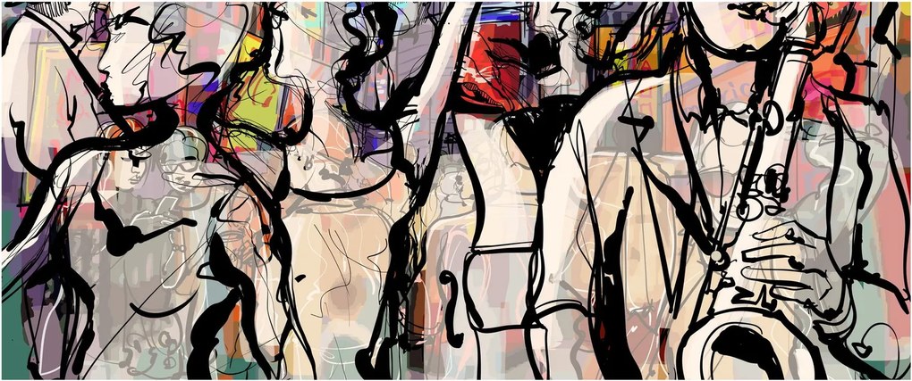 Kép - Jazz éjszaka (120x50 cm)
