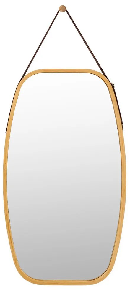 Bambusz keretes tükör