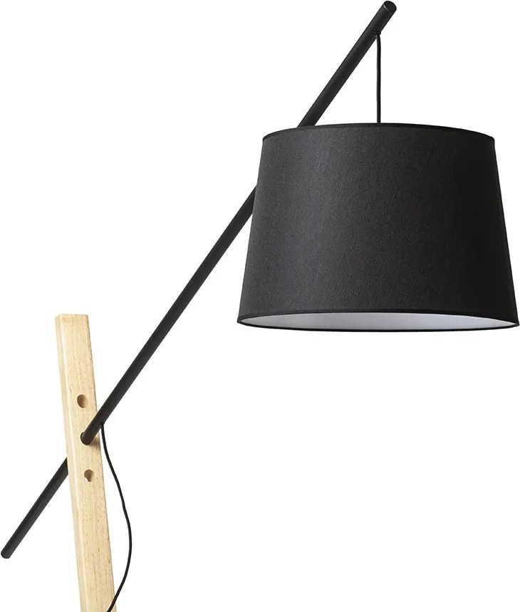 RENDL DANTE stojanová černá dřevo 230V LED E27 15W