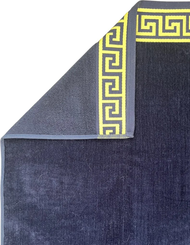 Poseidon sötétkék strandtörölköző