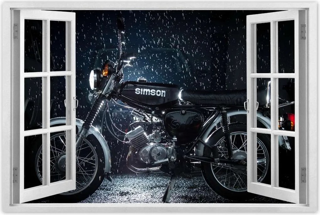 Poszterek 120x80 Fekete Simson 4 sebességes