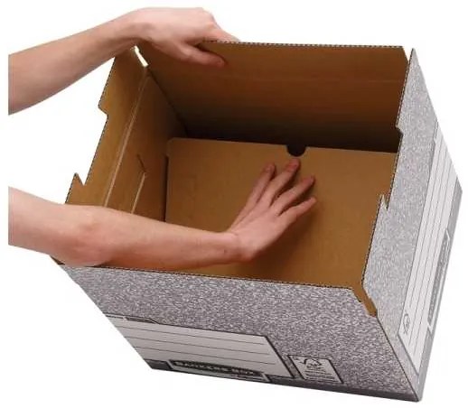 Fellowes Bankers Box Fast Fold archiváló konténer - 10 db, szürke