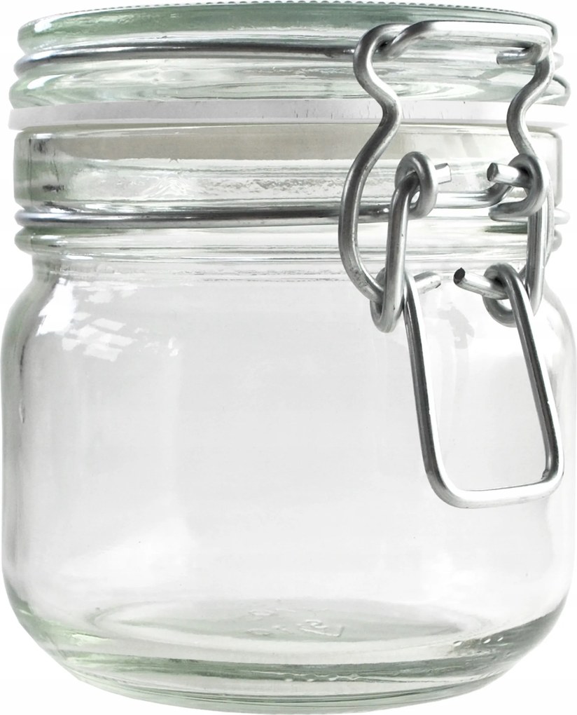 Üveg tároló 370ml Kényelem élelmiszer tároló klippel tartály