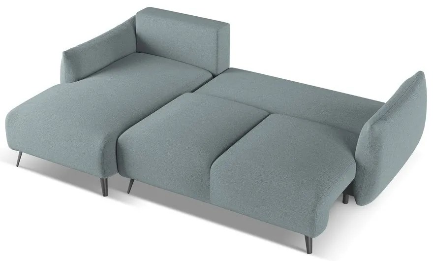 Világoskék sarokkanapé (bal oldali) Malie – Makamii