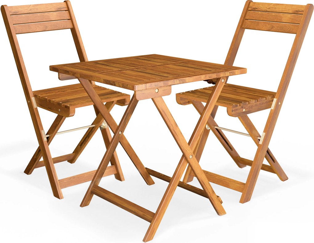 Casaria® Fa balkon bútor szett - akác