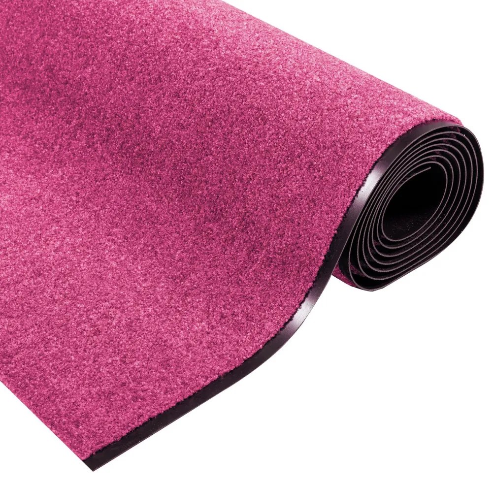 Lábtörlő Rózsaszín, Fekete Poliamid 400 x 120 x 0.9 cm Lábtörlő