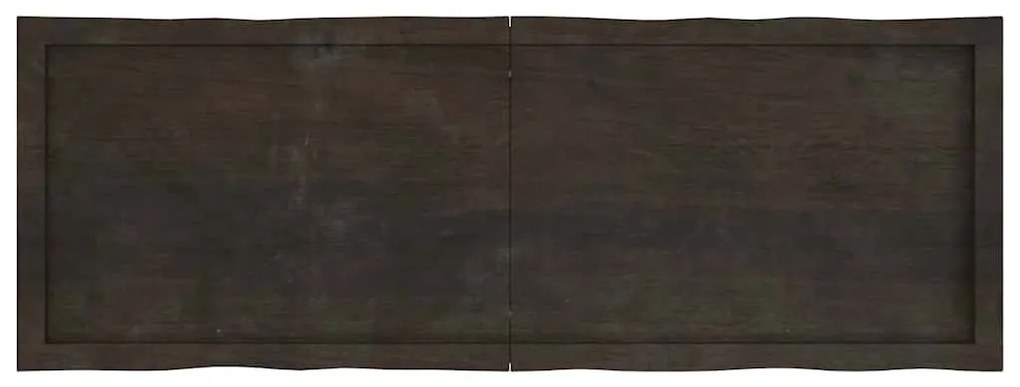 sötétbarna kezelt tömör asztallap 140x50x(2-4) cm