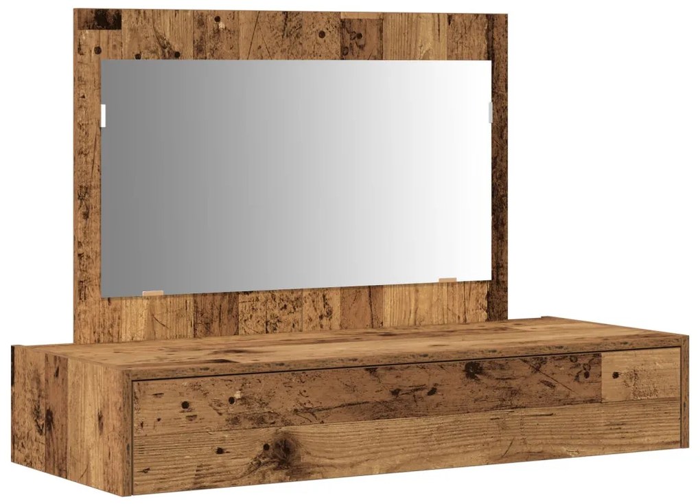 Fali Pipereasztal - Vintage Fa - 100x40x70 cm