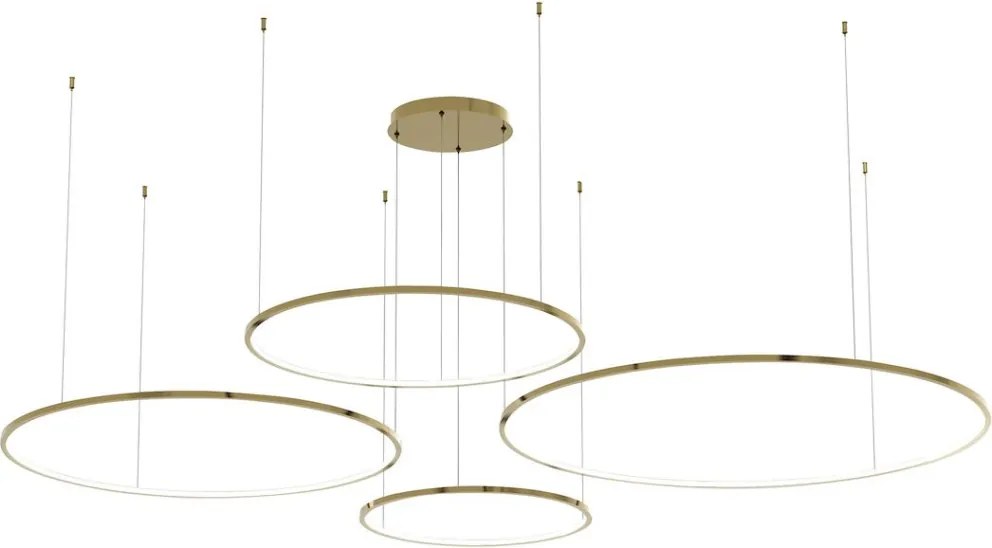 MILAGRO ML0849 SATURNO Modern Led Függesztett Lámpa Arany LED IP20