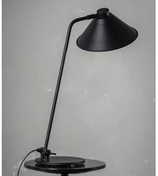 Argon 4998 - Asztali lámpa GABIAN 1xE27/15W/230V fekete