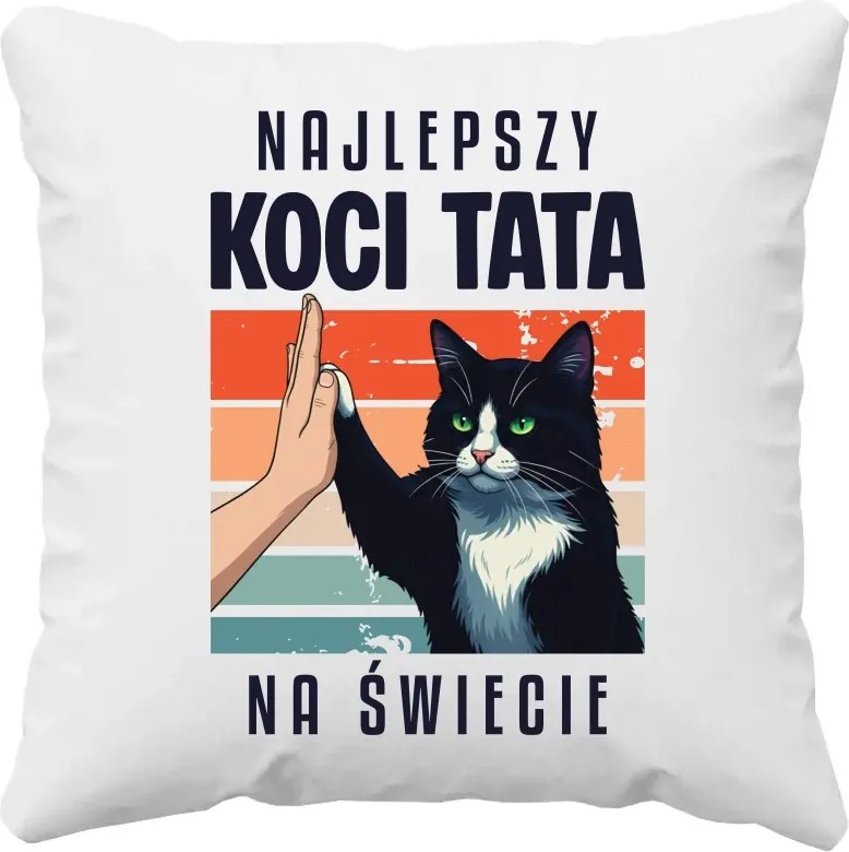 A világ legjobb macska apukája Ajándék Macska Tulajdonosnak Párna