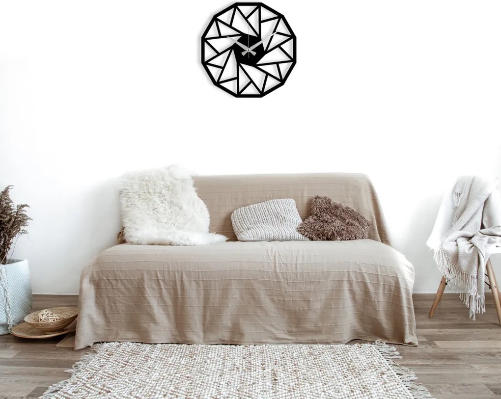Enzoclock fém falióra, 48×48 cm – S007