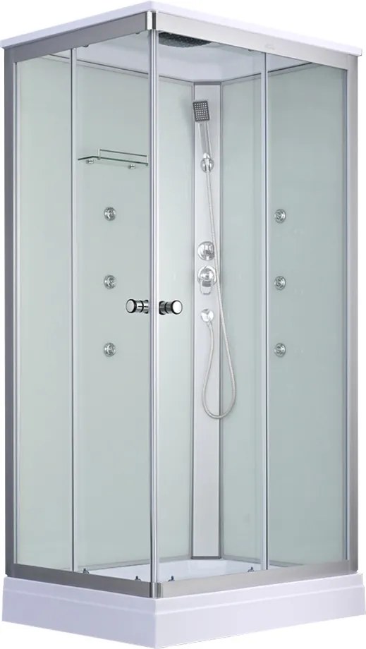 Valerie 70x100 cm szögletes hidromasszázs zuhanykabin