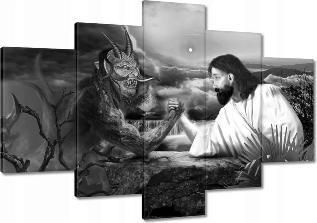 Festmények 120x80 A jó és a rossz harca