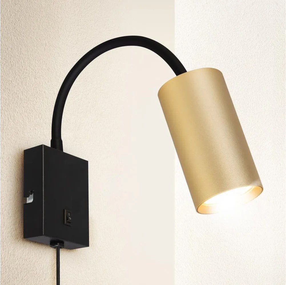 Brilagi - SELE állítható fali lámpa 1xGU10/30W/230V fekete/arany