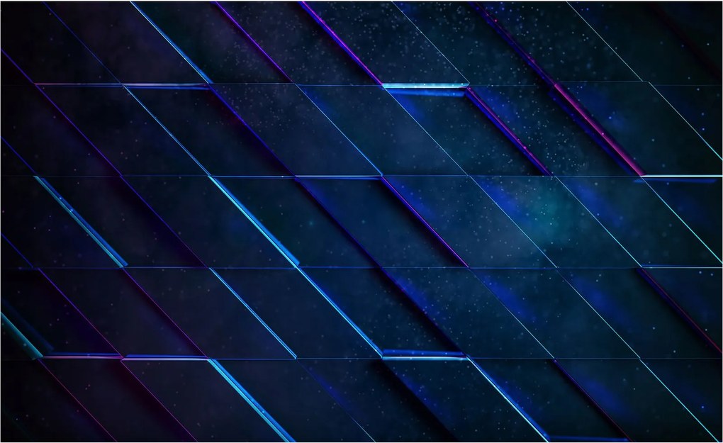 Fotótapéta Éjszakai geometria absztrakt 368x254 sötét figurák ékezetek +ragasztó