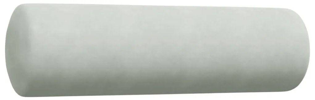 3 részes világosszürke bársony ülőgarnitúra párnákkal