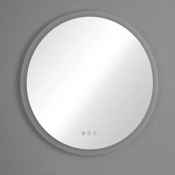 Brilagi-LED RGBW dimmelhető, páramentesítő fűtéssel, beépített LED háttérvilágítással rendelkező tükör CLARA PRO LED/18W/230V Ø 60 cm IP44