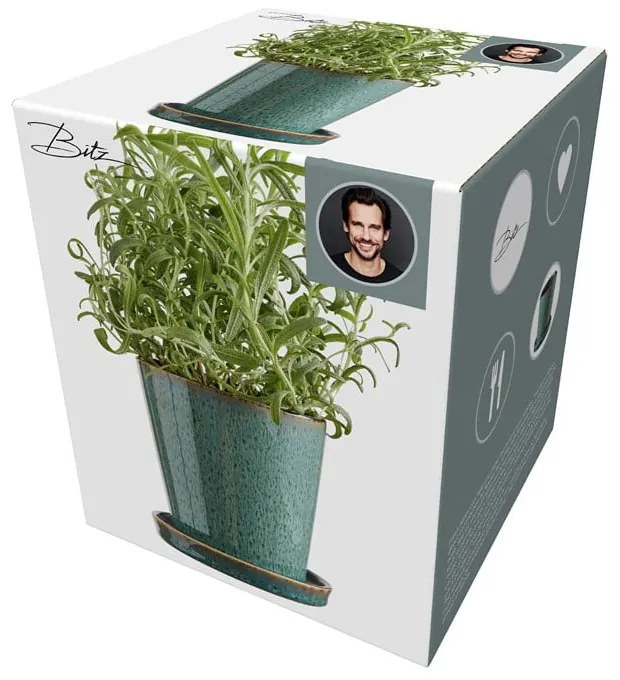 Kőedény kaspó ø 10 cm Gastro Green/Black – Bitz