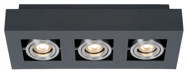 ITALUX IT8002S3-BK-AL CASEMIRO Kocka Mennyezeti Lámpa Fekete, Ezüst GU10 IP20