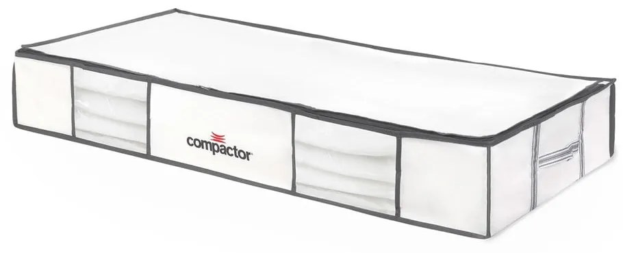 XLarge Underbed Life 2 db fehér ágy alatti tárolódoboz vákuumos huzattal, 105 x 15,5 cm - Compactor