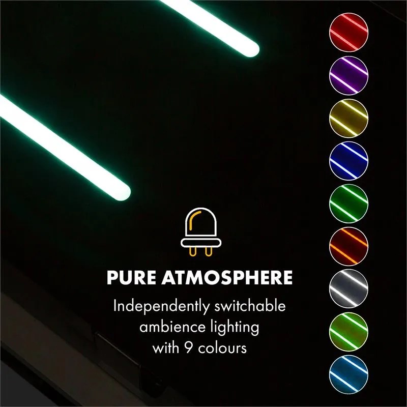 Klarstein High Line, mennyezeti páraelszívó, 77 cm, 410 m³/ó, 75 W, 3 fokozat, távirányító, fekete