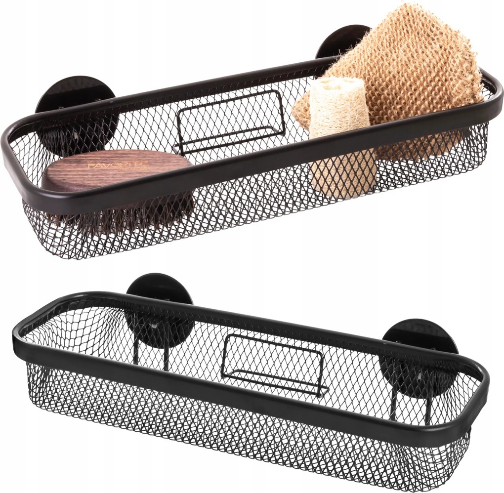 Fürdőszoba polc lógó fali kosár öntapadós fém szalag