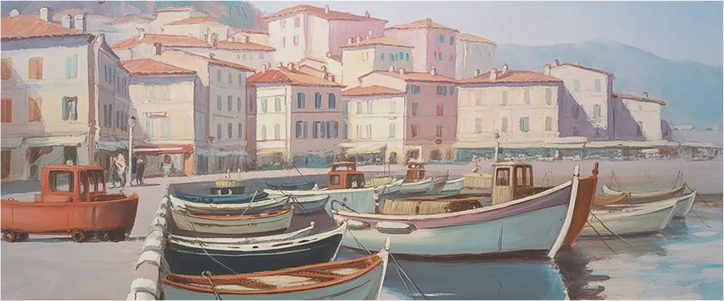 Fotótapéta Flizelin Dekoratív tapéta Tengerparti kikötő 250x104 Ragasztó