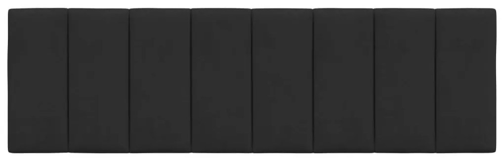 fekete bársony fejtámla párna Hanko 160 cm
