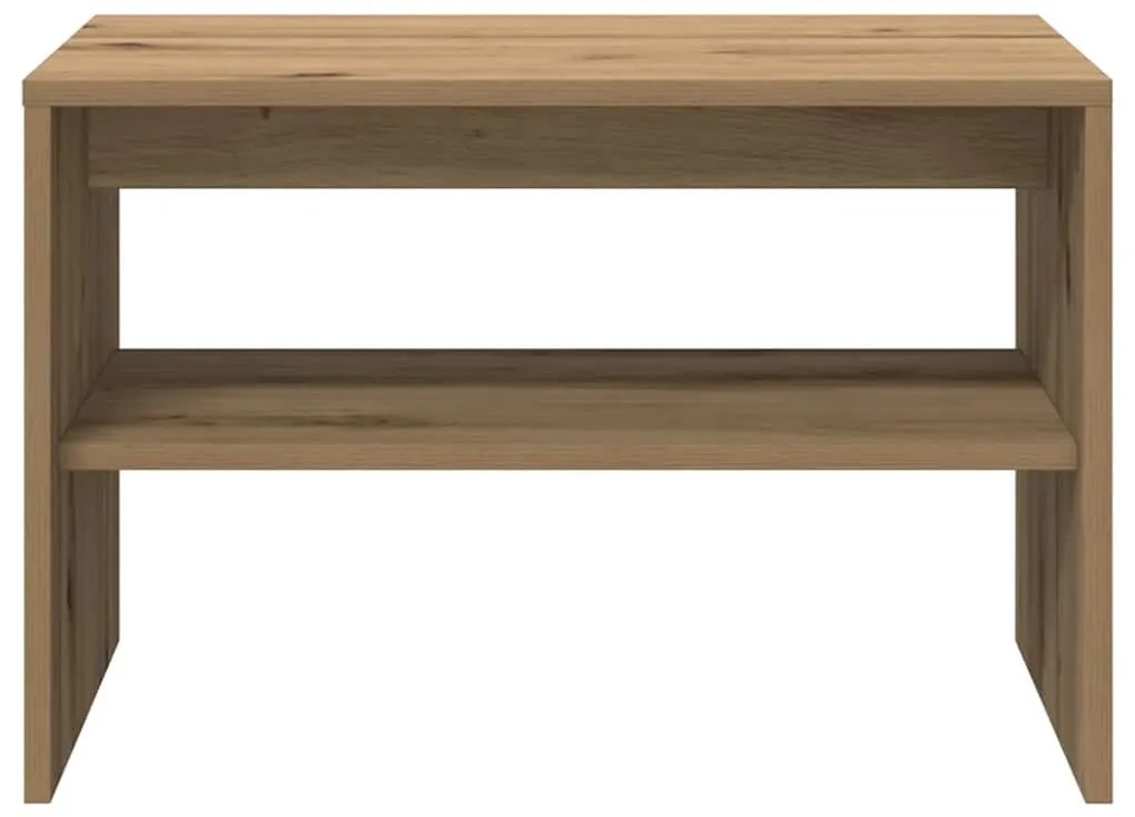 kézműves tölgy színű szerelt fa TV-szekrény 60x40x40 cm