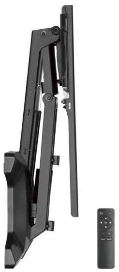 MK FLORIA MKF-21DM647-Falra szerelhető TV-tartó forgatható csuklóval 70" fekete +távirányítóval