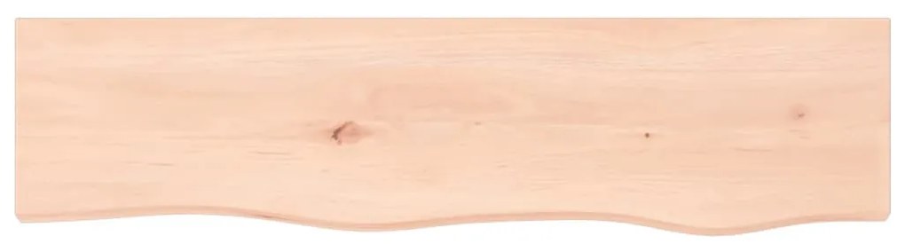 kezeletlen tömör tölgyfa fali polc 80x20x6 cm