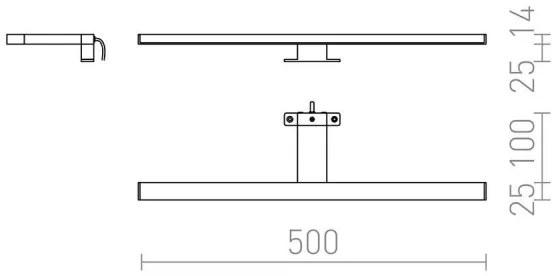 RED-Design Rendl-R12400 BALEA LED für Badspiegel 7W 230V IP44