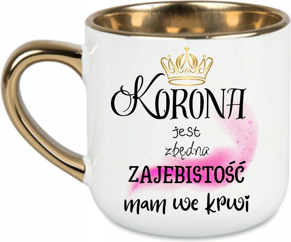 Elegáns Bögre A korona felesleges, véres 400 Fehér