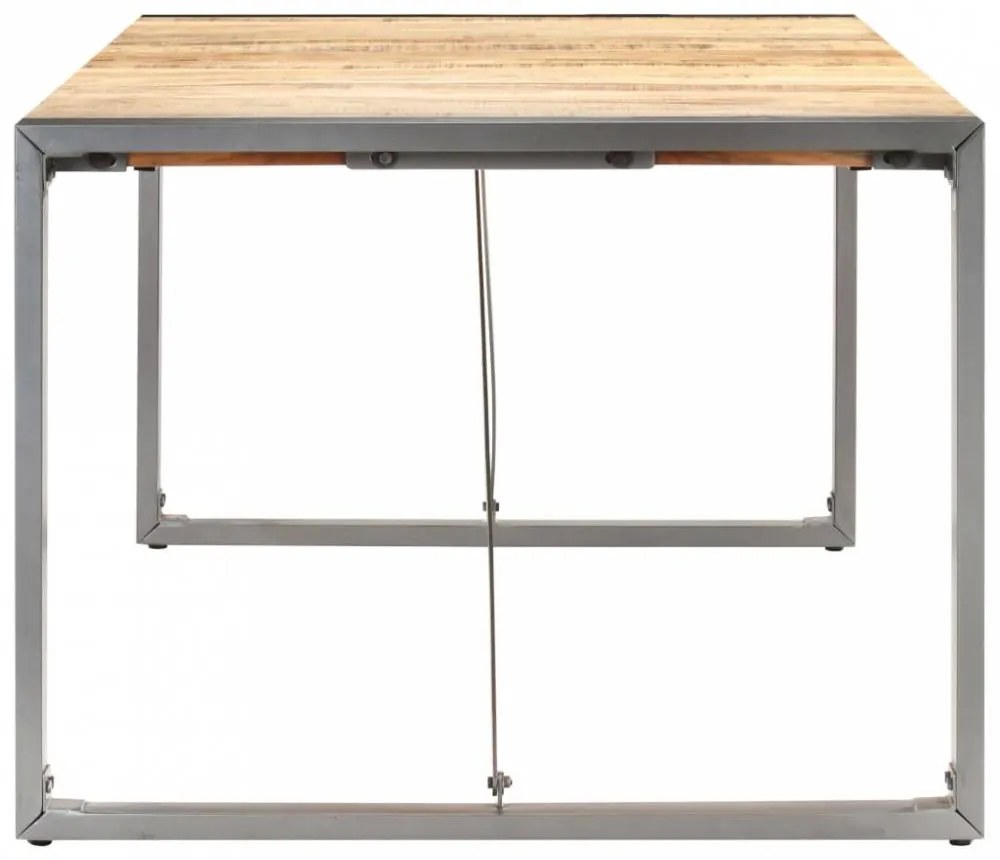 Tömör nyers mangófa étkezőasztal 200 x 100 x 75 cm