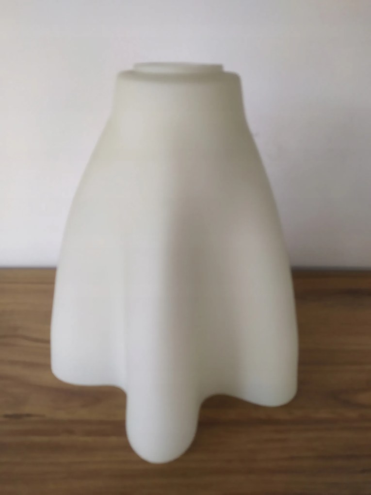 Üvegbúra fehér virágos csillár lámpa E27 túlnyúló fali lámpa nagy menetes