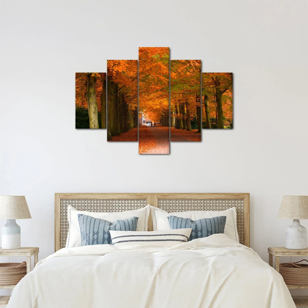 Kép - A Avenue of fák ősszel (150x105 cm)