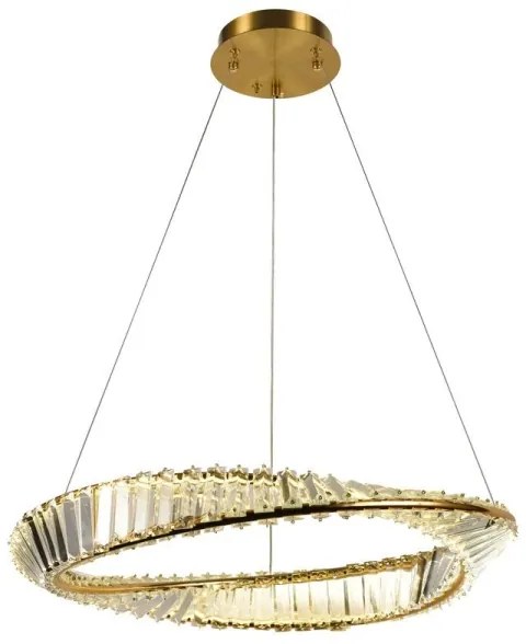 LED állítható fényerejű kristály csillár kábellel LED/40W/230V + DO