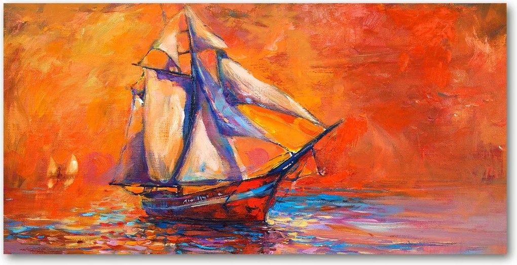 Fotó üveg kép Űrhajó 140x70