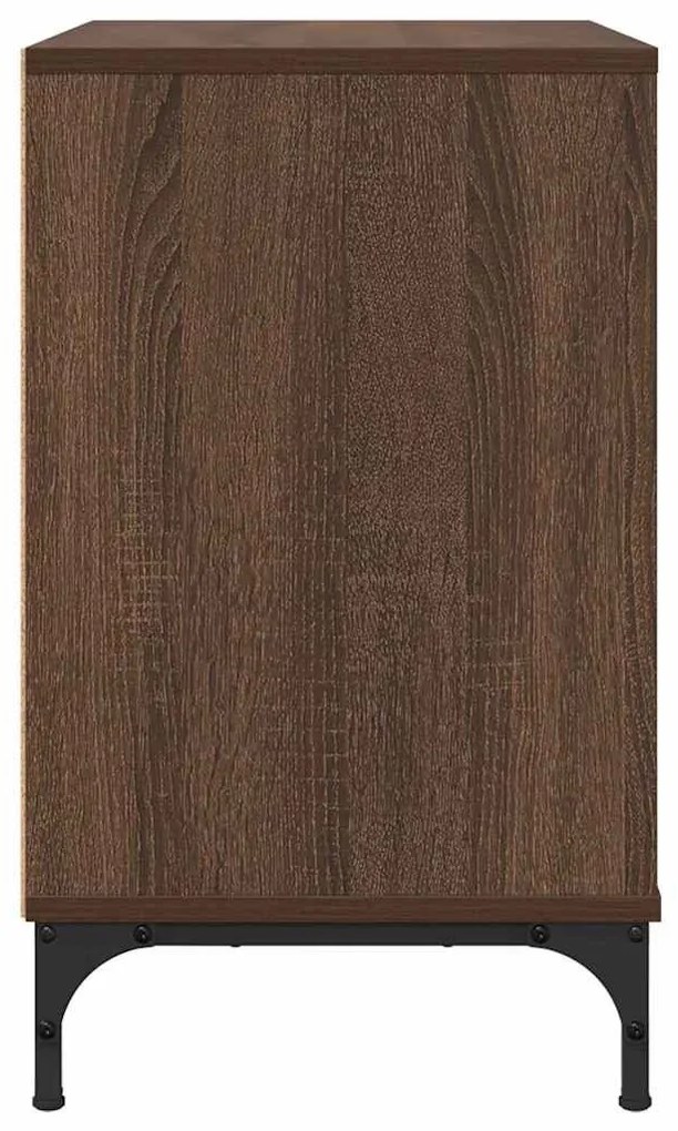 Éjjeli asztal fiókkal barna tölgy 63.5 x 36 x 61 cm Faanyag