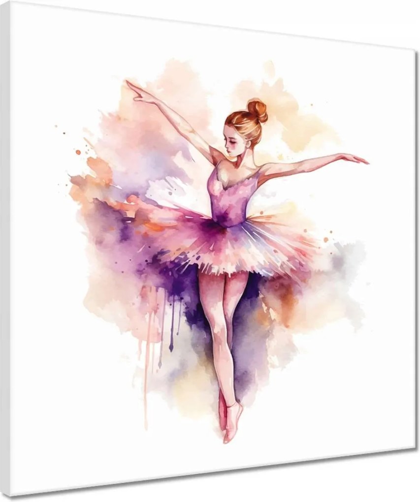 Vászonkép 40x40 Balerina absztrakt