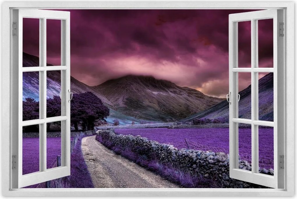 Poszterek 60x40 Lila tájkép