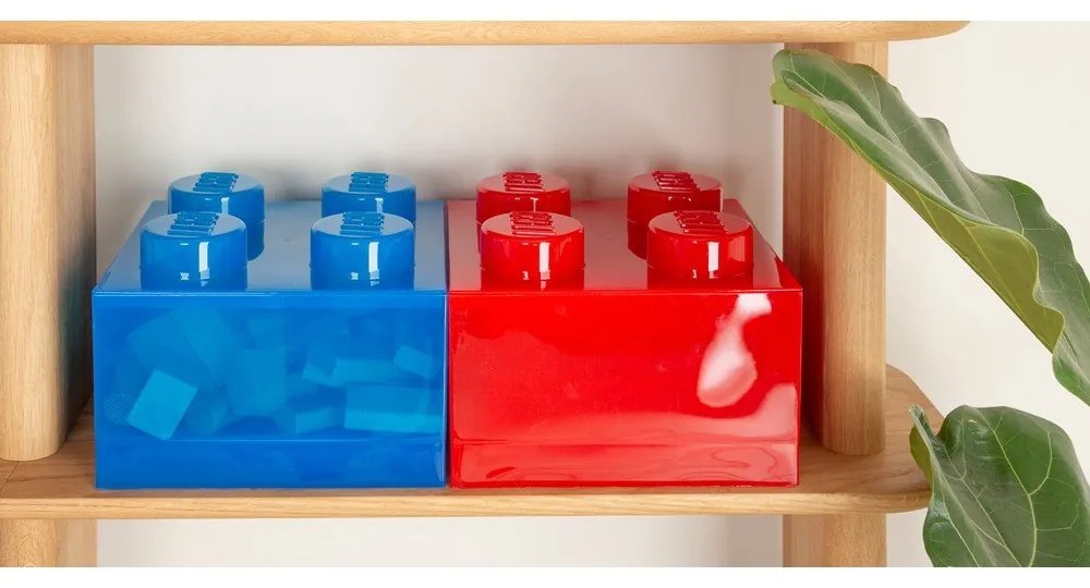 Kék műanyag gyerek tárolódoboz 25x25x18 cm – LEGO®