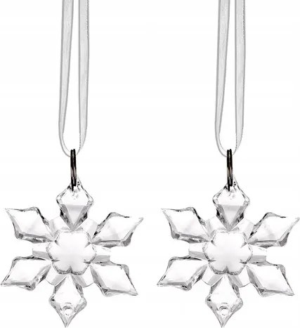 Karácsonyfa gömbök Medálok Karácsonyi hópehely Karácsonyi díszek 2 db