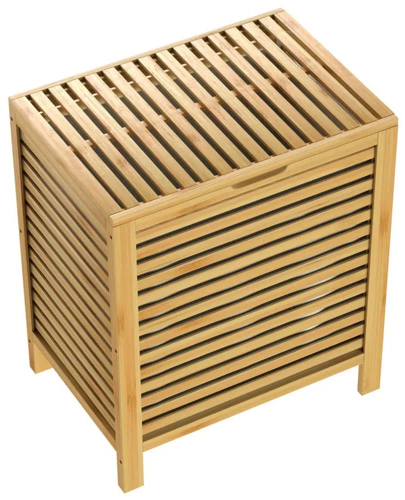 ISLA bambusz szennyeskosár, 62 l, természetes barna Casaria