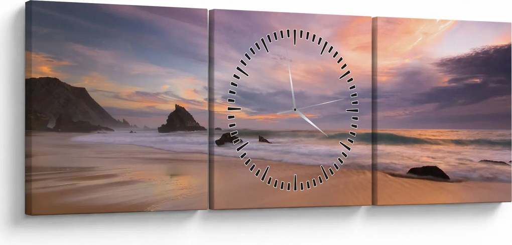 Kép - Praia da Adraga (órával) (90x30 cm)